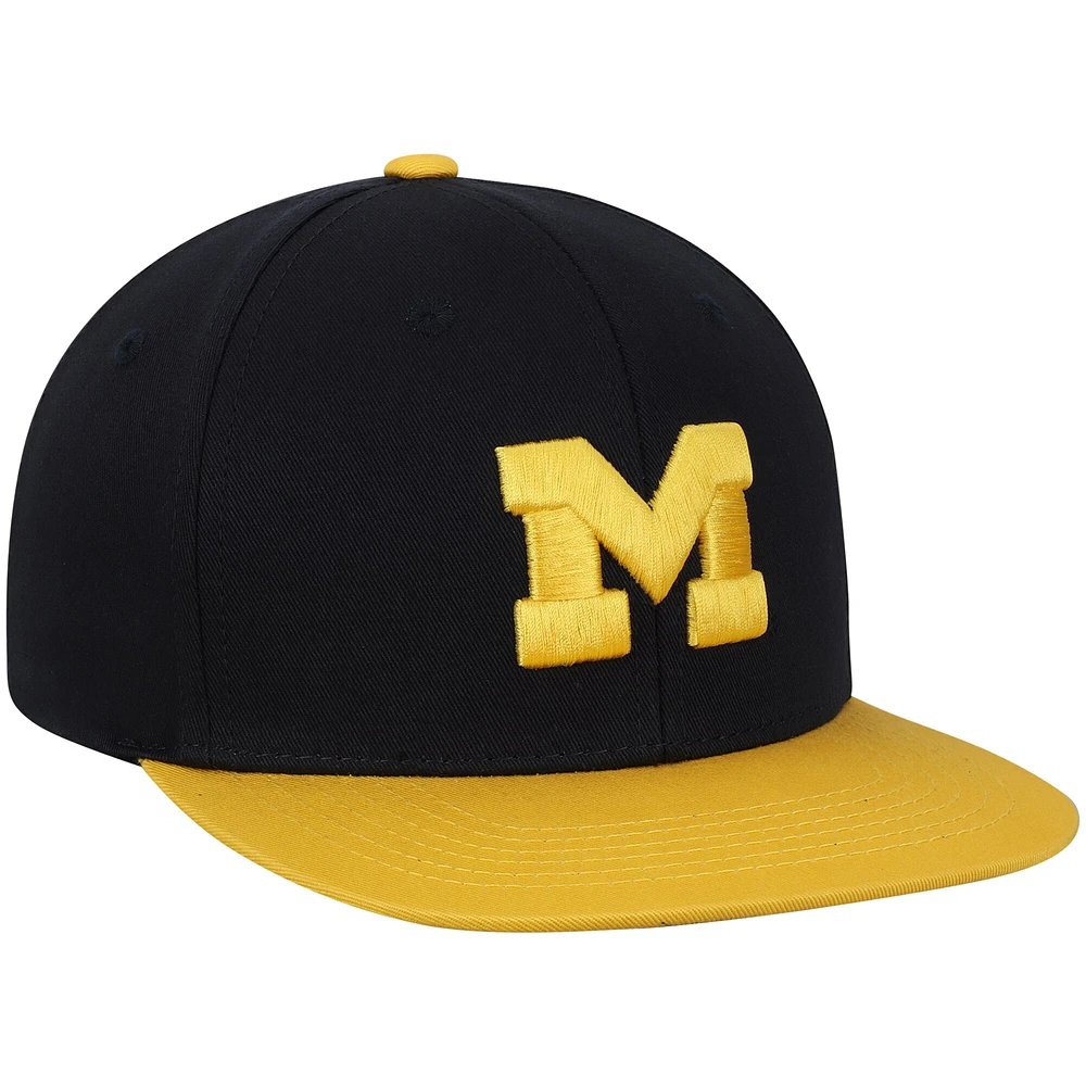 Casquette réglable Snapback Michigan Wolverines Maverick Top of the World pour jeune