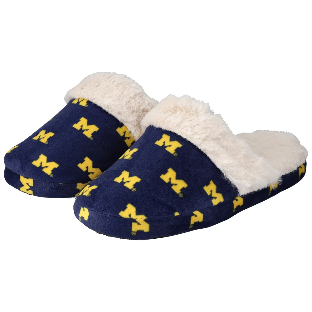 Chaussons en fausse fourrure pour jeunes ZooZatz Michigan Wolverines