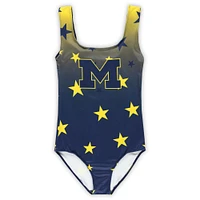 Youth ZooZatz Navy Michigan Wolverines Dance Leotard