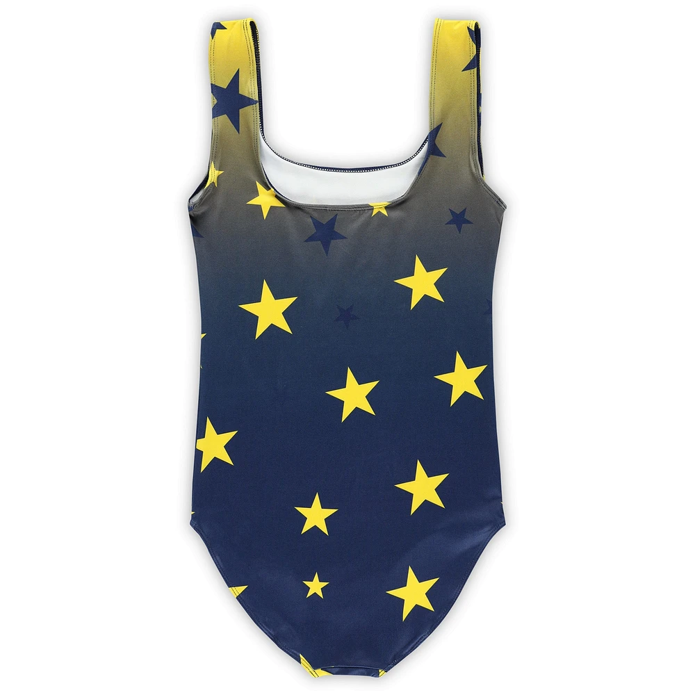 Youth ZooZatz Navy Michigan Wolverines Dance Leotard