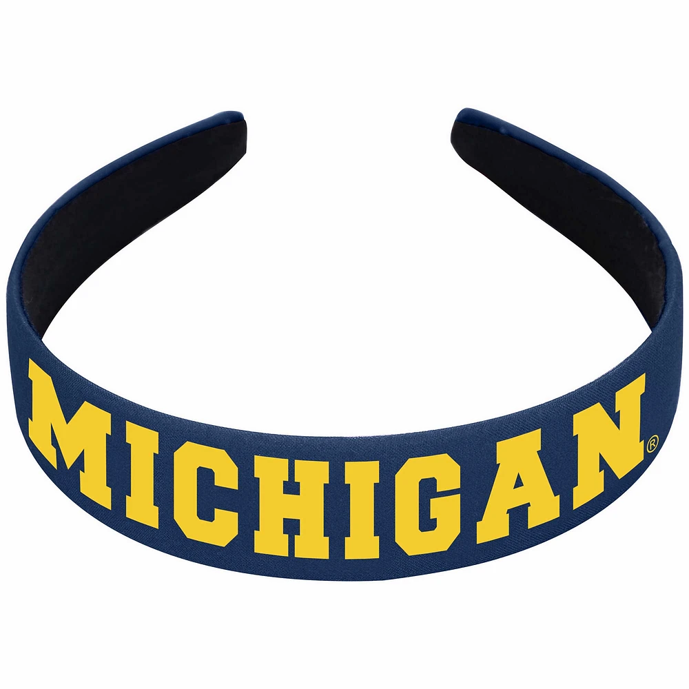 Bandeau rigide ZooZatz bleu marine Michigan Wolverines