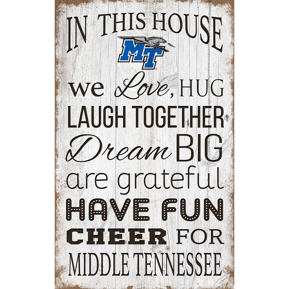 MTSU Blue Raiders 12 Logo State Sign 