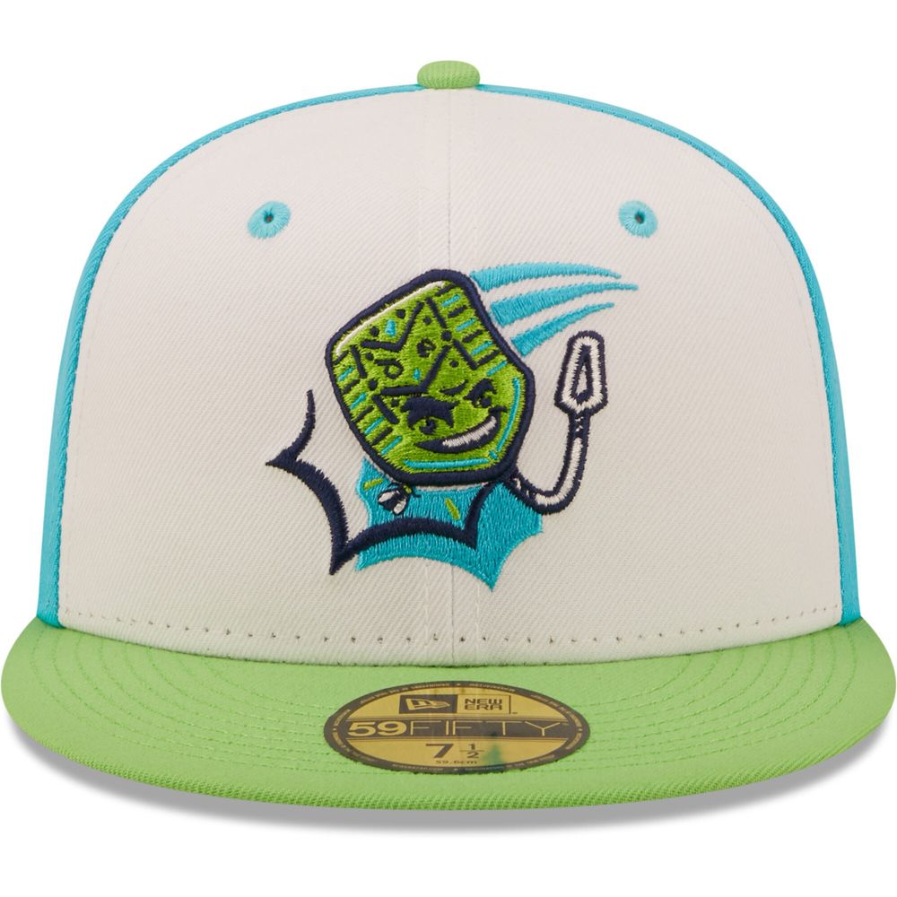 Men's New Era White/Green Matamoscas De Midessa Copa La Diversion 59FIFTY Fitted Hat