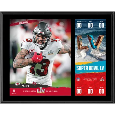 Devin White Tampa Bay Buccaneers 12 x 15 Super Bowl LV Champions Sublimated Plaque with Replica Ticket