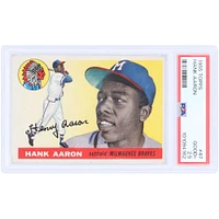 Hank Aaron Milwaukee Braves 1955 Topps #47 PSA Authenticated 2.5 Card
