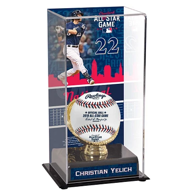 Christian Yelich Milwaukee Brewers 2019 MLB All-Star Game Gold Glove Display Case with Image