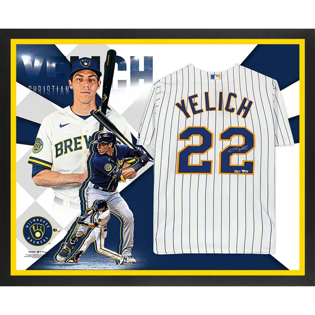 MLB Milwaukee Brewers City Connect (Christian Yelich) Women's Replica  Baseball Jersey.