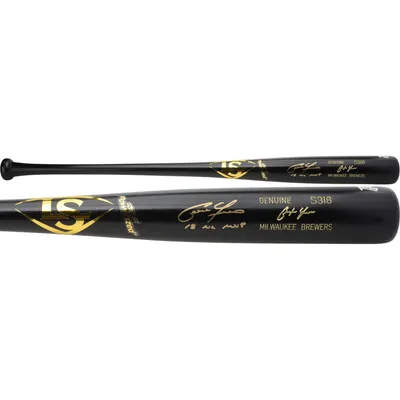 Christian Yelich Milwaukee Brewers Fanatics Authentic Autographed Louisville Slugger Game Model Bat with "18 NL MVP" Inscription