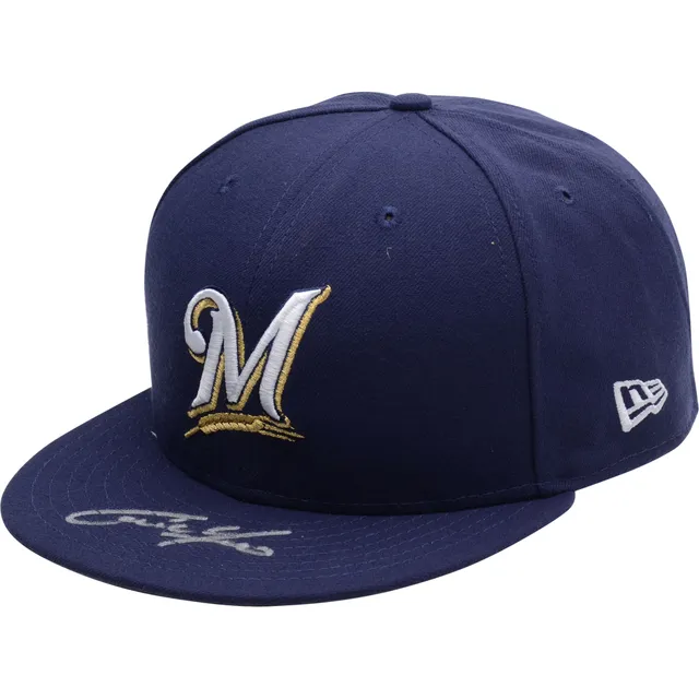 Christian Yelich Cream Milwaukee Brewers Autographed Nike