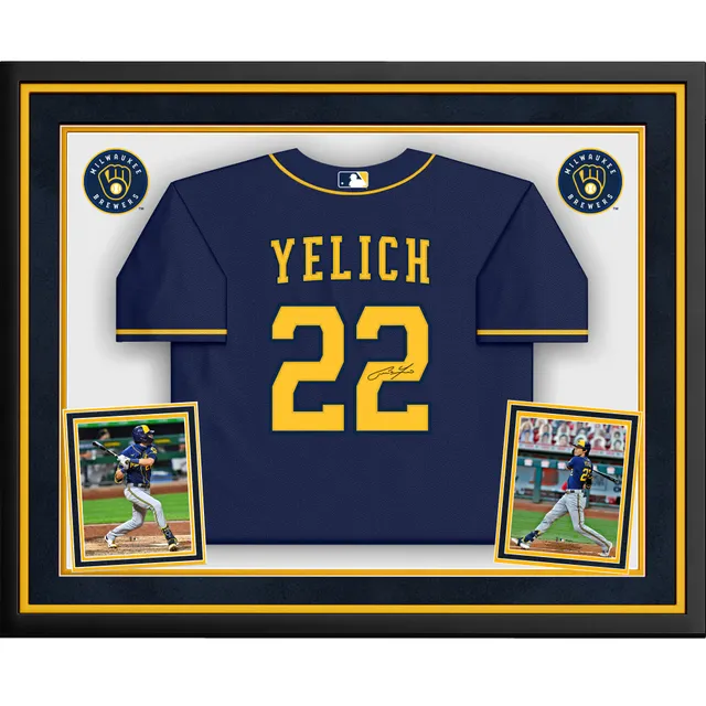 Christian Yelich Milwaukee Brewers Nike Road Authentic Player
