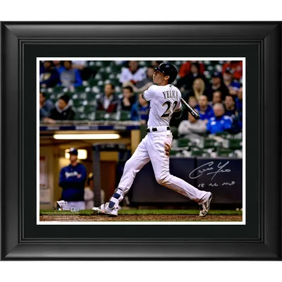 Lids Christian Yelich Milwaukee Brewers Fanatics Authentic Autographed 8 x  10 Hitting Photograph