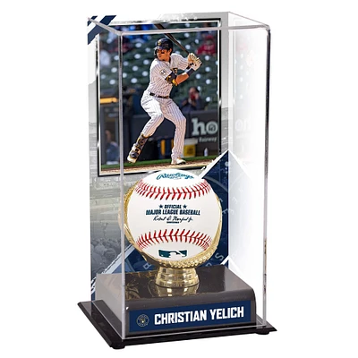 Christian Yelich Milwaukee Brewers Gold Glove Display Case with Image