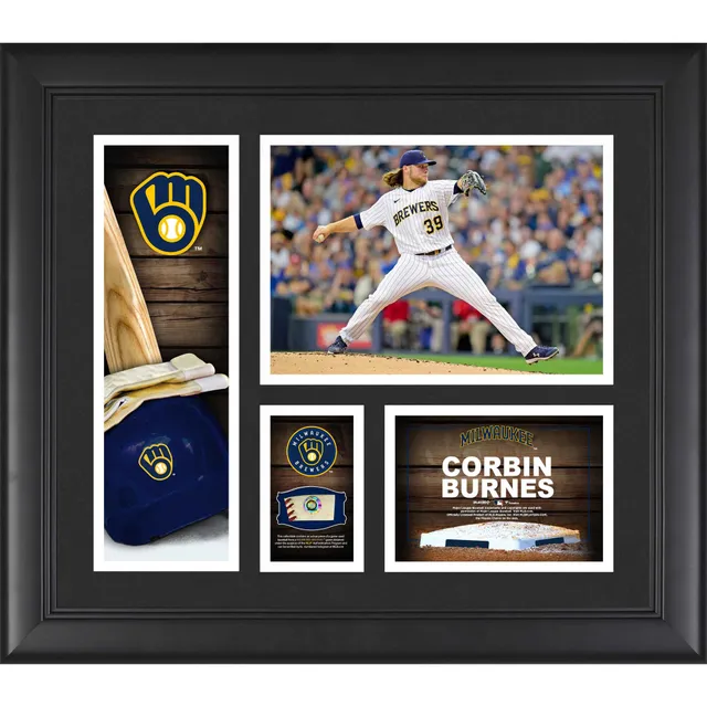 Milwaukee Brewers Black Framed Logo Jersey Display Case