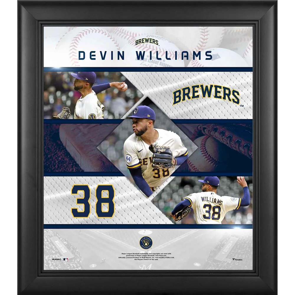 Lids Devin Williams Milwaukee Brewers Fanatics Authentic Framed 15