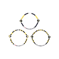 FOCO Milwaukee Brewers 3-Pack Friendship Bracelet Set