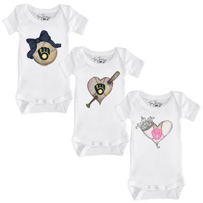 Milwaukee Brewers Tiny Turnip Infant Stega T-Shirt - White