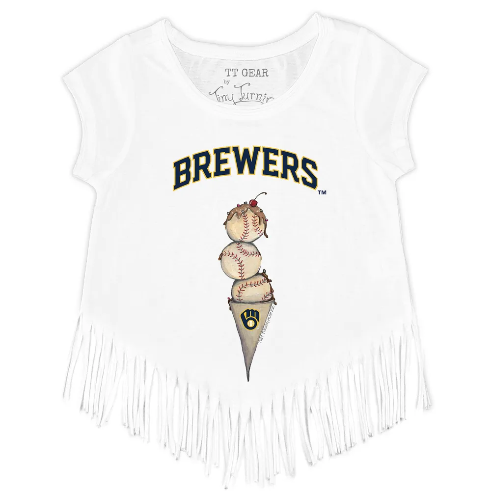 Lids Milwaukee Brewers Tiny Turnip Women's Triple Scoop T-Shirt