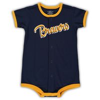 Infant Navy Milwaukee Brewers Power Hitter Romper