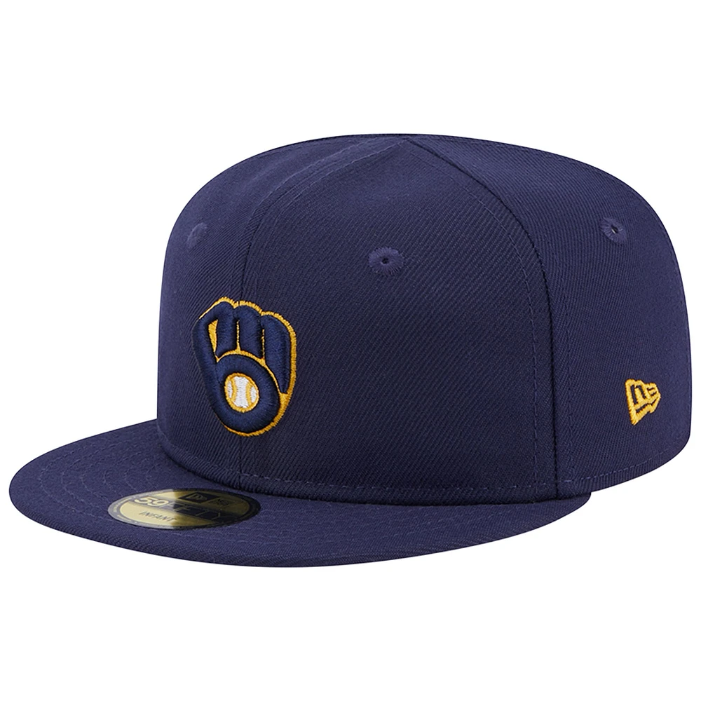 Infant New Era Navy Milwaukee Brewers My First 59FIFTY Fitted Hat