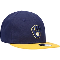 Casquette New Era bleu marine Milwaukee Brewers My First 9FIFTY pour bébé