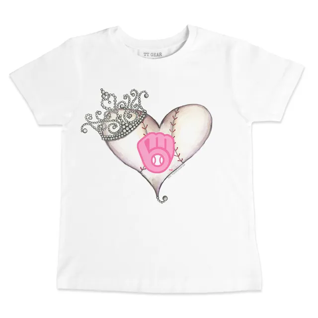 Lids San Francisco Giants Tiny Turnip Women's Baseball Tiara Heart T-Shirt  - White