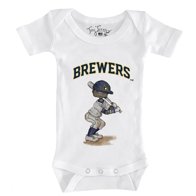 MLB Team Apparel Toddler Milwaukee Brewers Dark Pink Bubble Hearts