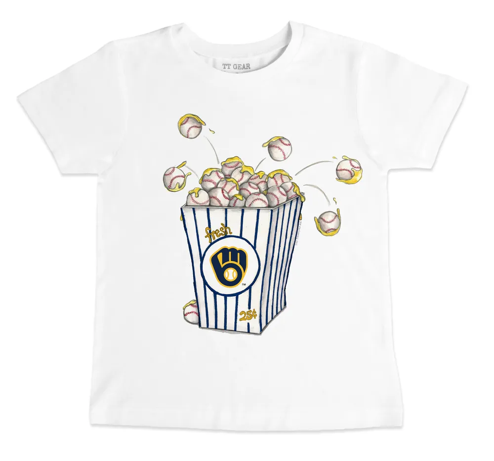 Lids Milwaukee Brewers Tiny Turnip Youth Bubbles T-Shirt - White