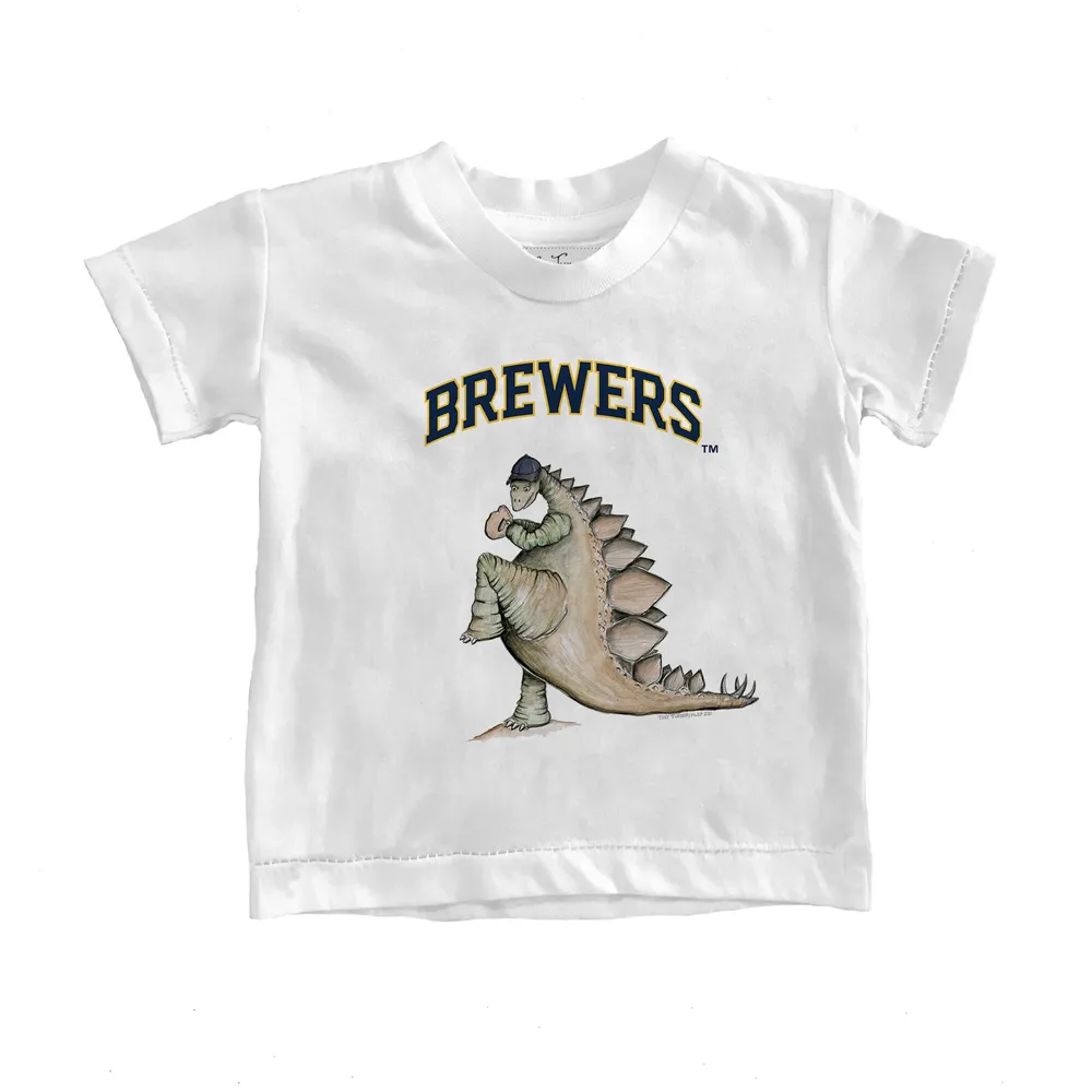 Milwaukee Brewers Tiny Turnip Infant Stega T-Shirt - White