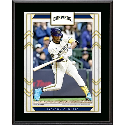 Jackson Chourio Milwaukee Brewers 10.5" x 13" Sublimated Player Plaque