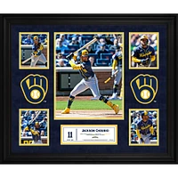Jackson Chourio Milwaukee Brewers Framed 2024 Debut 5-Photo Collage
