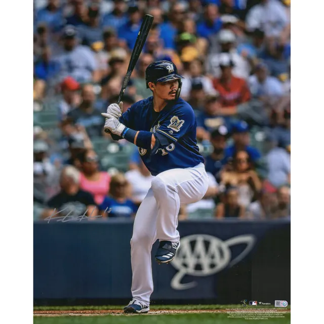 Fanatics Authentic Keston Hiura Milwaukee Brewers Autographed Natural Chandler Game Model Bat