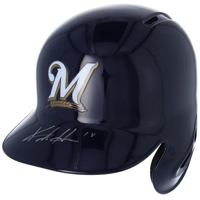 Lids Keston Hiura Milwaukee Brewers Fanatics Authentic Autographed Replica  Batting Helmet