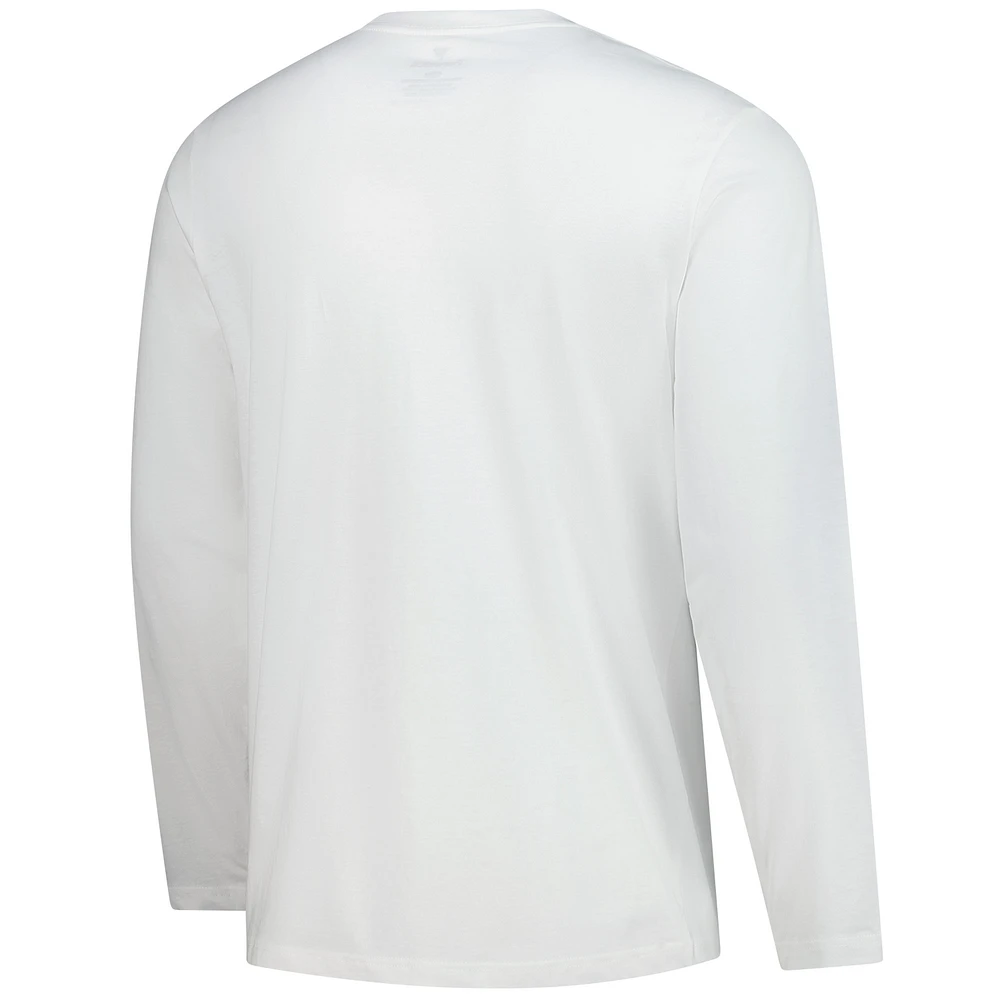 Men's Fanatics  White Milwaukee Brewers Long Sleeve T-Shirt