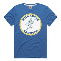 T-shirt hommage pour homme Hyper Local Tri-Blend des Royal Milwaukee Brewers