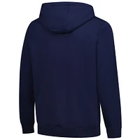 Sweat à capuche en polaire bleu marine Levelwear Podium des Milwaukee Brewers pour homme