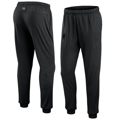 Men's Nike  Black Milwaukee Brewers Big & Tall Performance Travel Pants