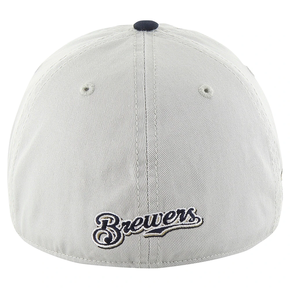 Casquette ajustée '47 gris/marine Milwaukee Brewers Sure Shot Classic Franchise pour hommes