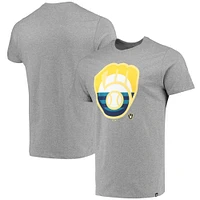 T-shirt régional Super Rival des Milwaukee Brewers '47 Heathered Grey pour homme