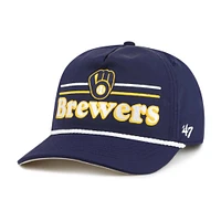 Men's '47 Navy Milwaukee Brewers Campscape Hitch Adjustable Hat