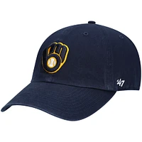 Casquette réglable '47 Navy Milwaukee Brewers Clean Up pour homme