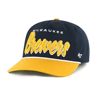 Men's '47 Navy Milwaukee Brewers Dropshadow Rope Hitch Adjustable Hat