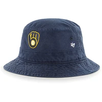 Men's '47  Navy Milwaukee Brewers Primary Bucket Hat