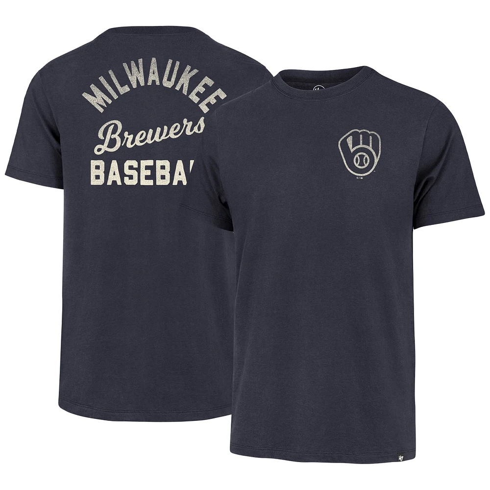 T-shirt '47 Navy Milwaukee Brewers Turn Back Franklin pour homme