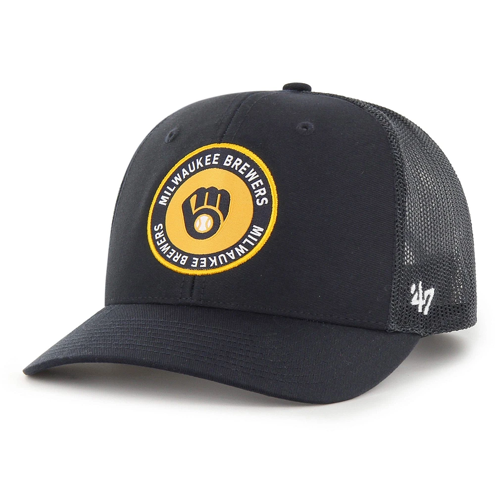 Men's '47 Navy Milwaukee Brewers Unveil Trucker Adjustable Hat