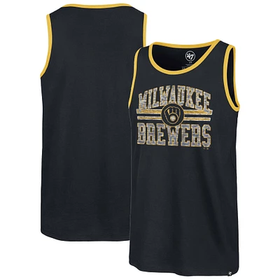 Men's '47 Navy Milwaukee Brewers Winger Franklin Tank Top