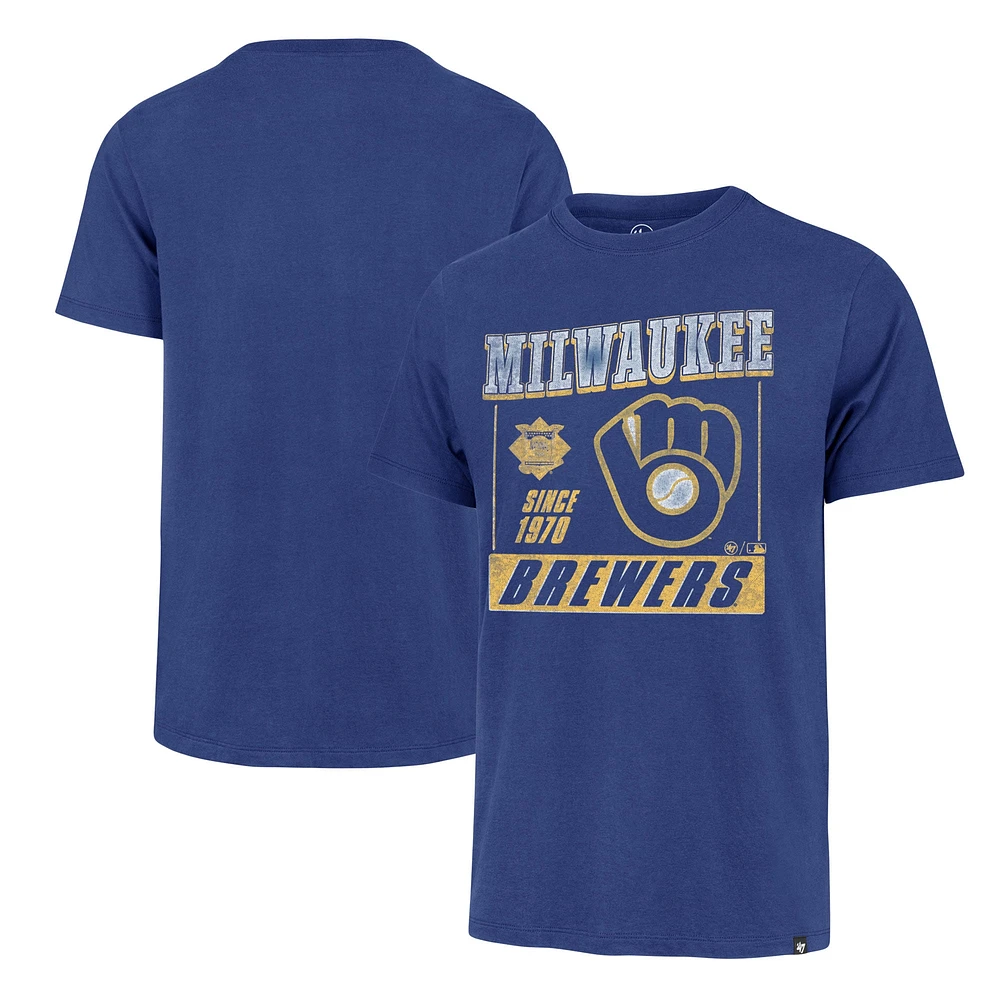 T-shirt '47 Royal Milwaukee Brewers Outlast Franklin pour hommes