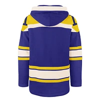 Men's '47 Royal Milwaukee Brewers Superior Lacer Pullover Hoodie