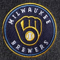 Men's Columbia Charcoal Milwaukee Brewers Full-Zip Flanker Jacket