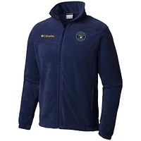 Columbia Navy Milwaukee Brewers Steens Mountain Veste entièrement zippée pour homme