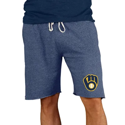 Milwaukee Brewers Concepts Sport Mainstream Terry Shorts - Navy
